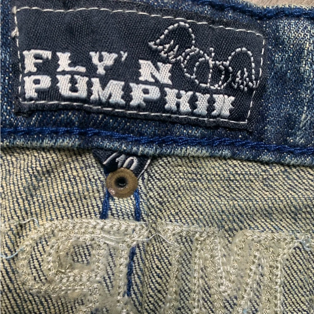 Fly'n Pumpkin Girls Flare‎ Jeans Medium Wash Denim Western Fall Size 10